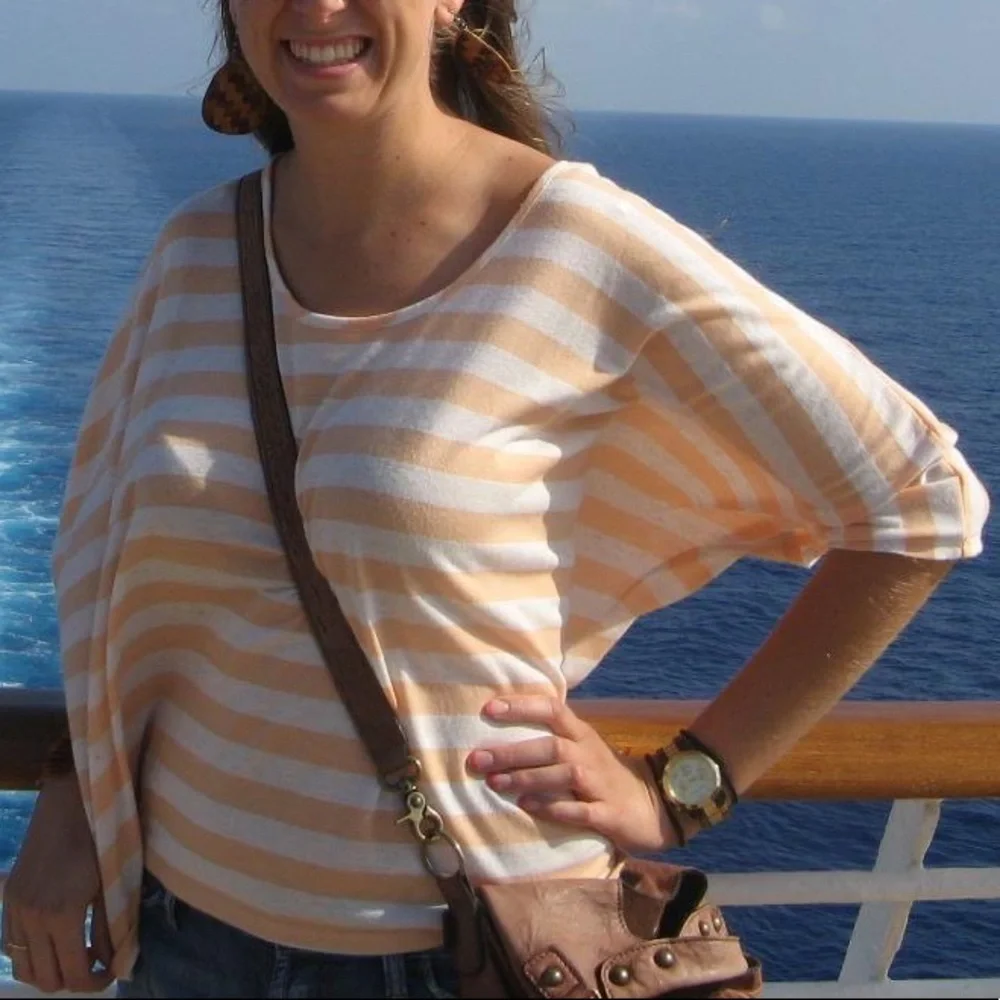 BCBGeneration Striped Top, Small - Picture 2 of 6